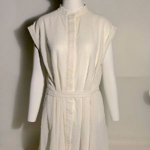 NWT ALL SAINTS SLEEVELESS BUTTON FRONT SHIRT DRESS